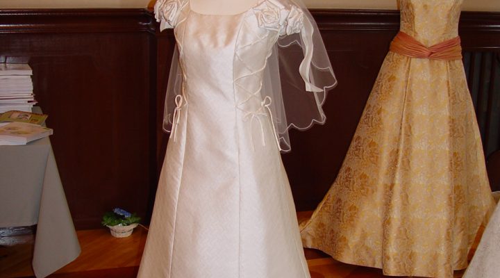 なぜ？博多織でドレスなのか・・・・。