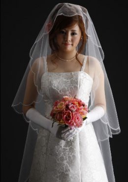 帯の柄～「唐草」の柔らかなウェディングドレス