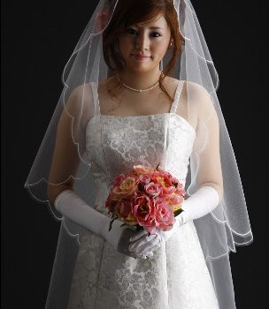 帯の柄～「唐草」の柔らかなウェディングドレス