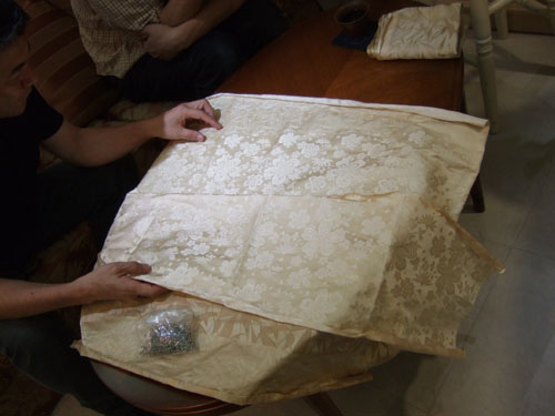 桜柄・・・・４回目の織り出し！