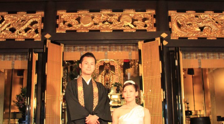 お寺で結婚式！