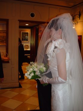 花嫁の父・・・バージンロードの前で