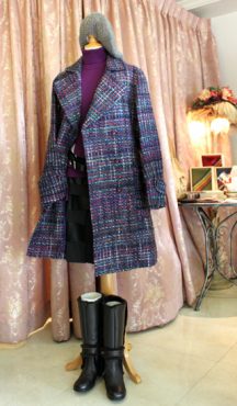 素材＆シルエット…オーソドックスなツウィードのコート