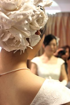 絹織物のクラシカルなヘッドドレス！！…手仕事☆