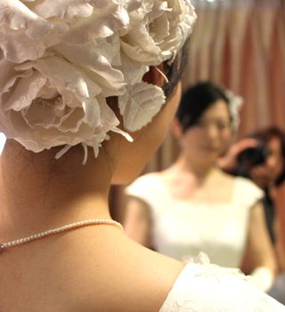 絹織物のクラシカルなヘッドドレス！！…手仕事☆