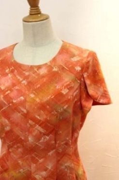 春の道行コートをワンピースに…☆