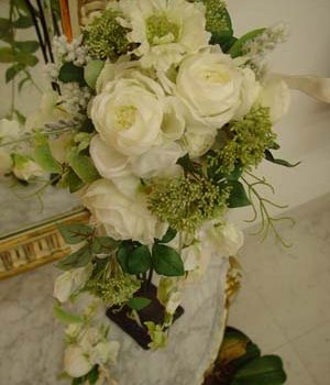 陽子さんのブライダルブーケは、アートフラワーのオーダーです♪♪♪