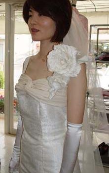 晶子さんの博多織ウェディングドレス・・・今日は中仮です！！