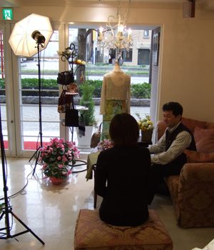 お店の取材・・・博多織ドレス＆着物ドレス・・・そして嬉しいお客様！！