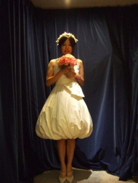 Sweet-lilyを着たＹちゃん！  バルーンミニのＷＤドレス★