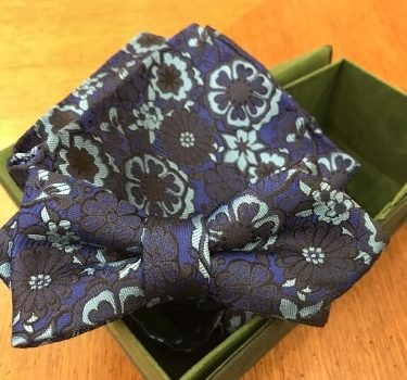 新しい博多織ドレス生地で蝶ネクタイ！・・・