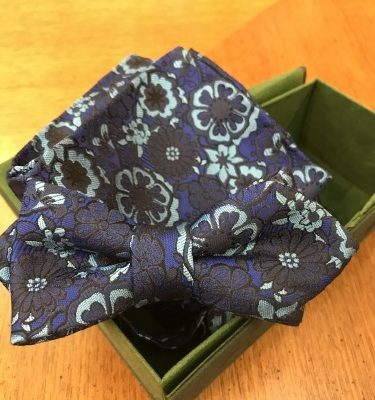 新しい博多織ドレス生地で蝶ネクタイ！・・・