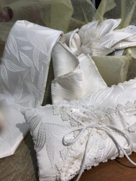 ウェディングドレス＆ウェディング小物・・・全て博多織でオーダーメイド