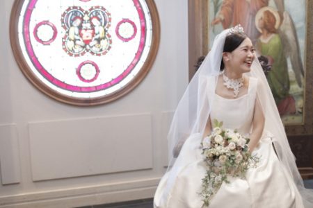 博多織ウェディングドレス＆ルーマニアのレース＆フランスレース　